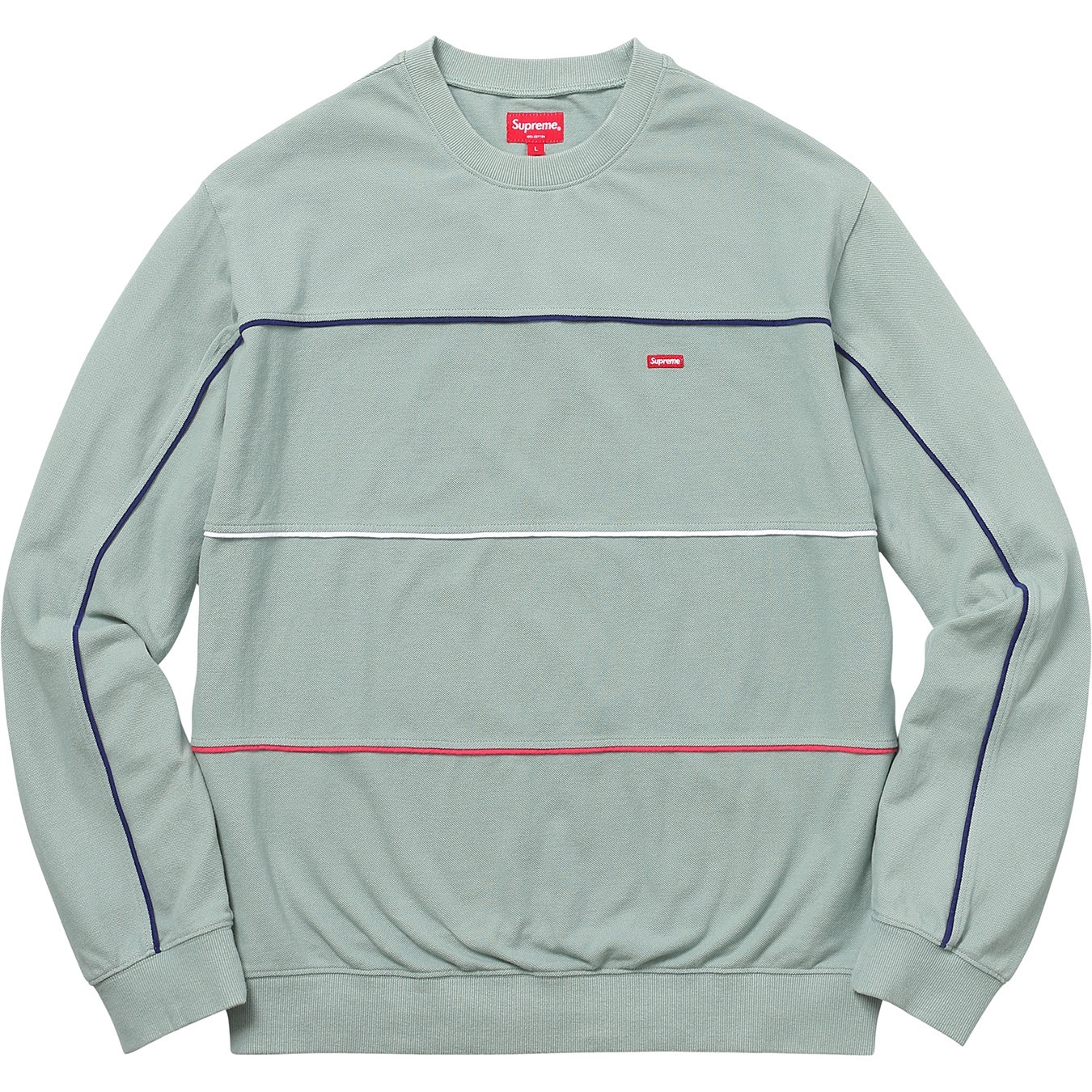 Multicolor Piping Pique Crewneck view 8